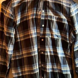 Blue Plaid Button down